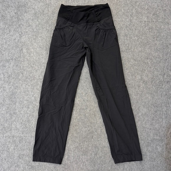 Prana Pants - PrAna Black Summit Knit Waist High Rise Pull-On Activewear Pants Women's Size XS